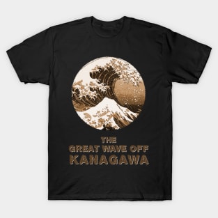 The Great Wave Off Kanagawa Vintage Abstract Fan Art Hokusai Japanese Masterpiece T-Shirt